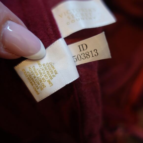 Vintage Y2K Victorias Secret Country Bustier Corset Top 34B Velvet Boho Lace Up - Picture 8 of 8